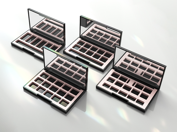 10格高質(zhì)感亞面空眼影盤(pán)包裝定制