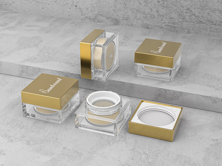 塑料蜜粉分裝盒散粉盒包材注塑加工